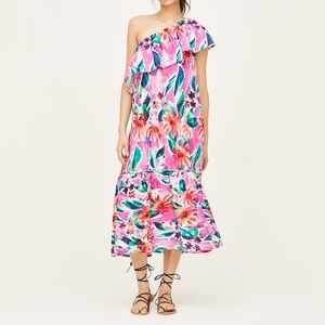 THOUGHT Floral Tiffany One Shoulder Dress